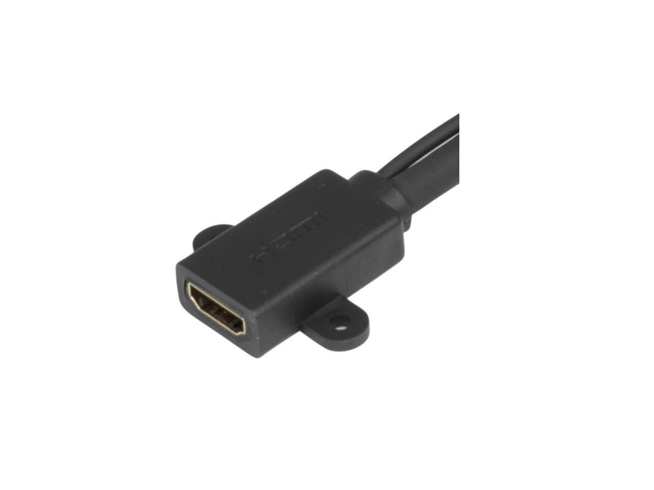 Rögzíthető HDMI aljzat optikai kábelekhez.